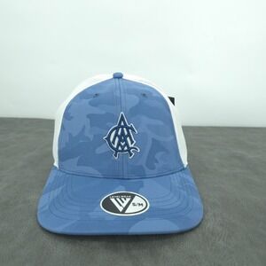 Atlanta Athletic Club Hat Cap Mens Medium Blue Camo Mesh Golf Stretch 3D Logo